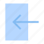 arrow, entrance, in, interface, log, login, sign 