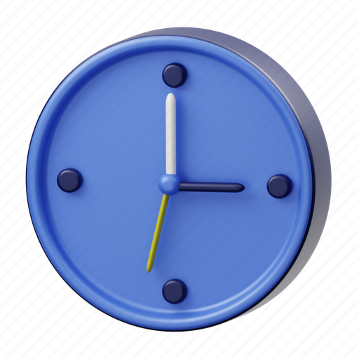 Clock, time 3D illustration - Download on Iconfinder
