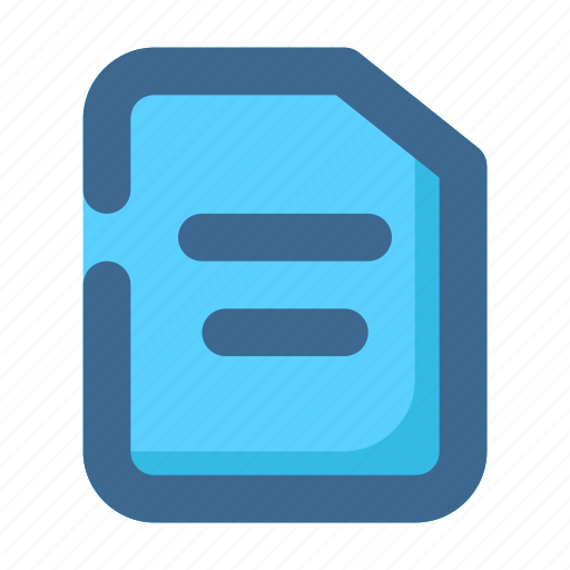 Document, file, format, paper, report, text icon - Download on Iconfinder