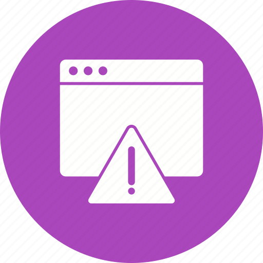 Alert, browser, caution, exclamation, mark, warning icon - Download on Iconfinder
