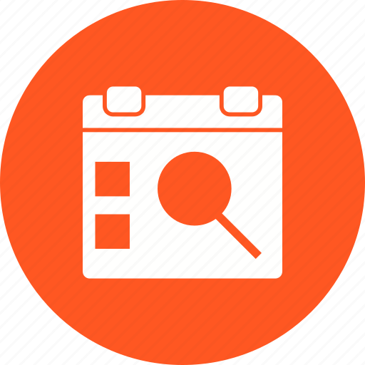 Calendar, date, day, event, find, magnifying, search icon - Download on Iconfinder