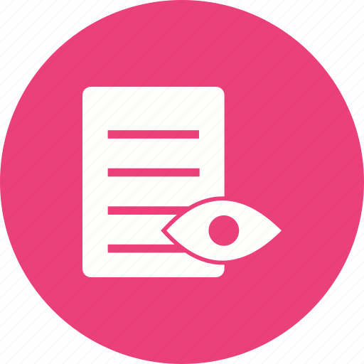 Document, magnifying, page, preview, research, search, view icon - Download on Iconfinder
