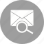 document, envelope, letter, mail, message, search, web 