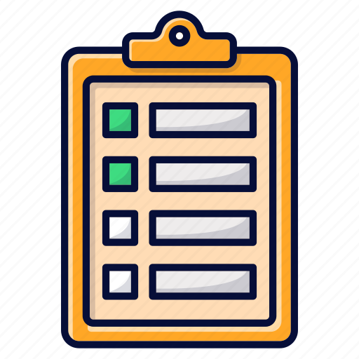 Checklist, chek, clipboard, list, work icon - Download on Iconfinder