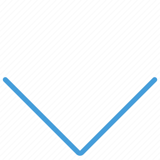 Arrow, blue, bottom, down, standard, ui icon - Download on Iconfinder