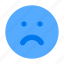 emoji, sad, unhappy, not happy, face 