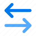 switch, horizontal, left, right, arrow