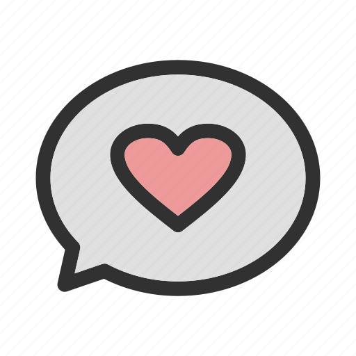 Chat, heart, love, message icon - Download on Iconfinder