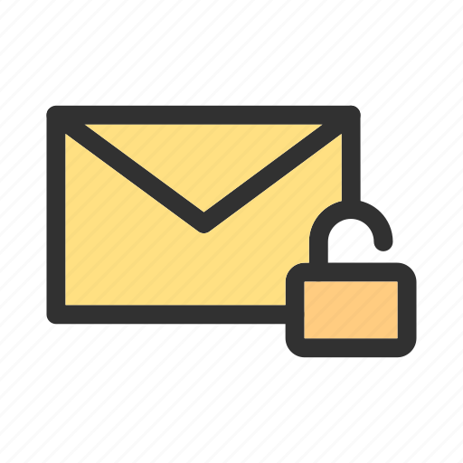 Email, mail, message, unlock icon - Download on Iconfinder