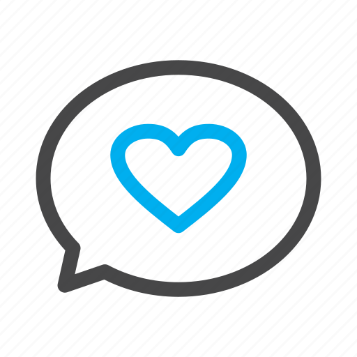 Chat, heart, love icon - Download on Iconfinder