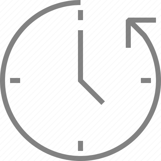 Anticlockwise, arrow, clock, history, time icon - Download on Iconfinder