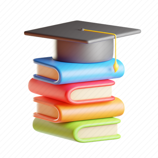 Graduate, student, university, graduation, diploma, college, school 3D illustration - Download on Iconfinder