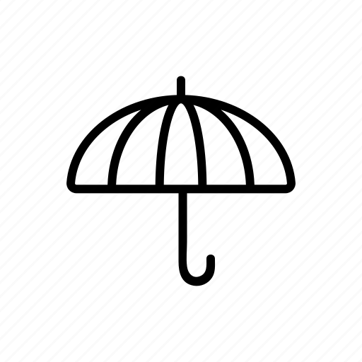 Closed, large, opened, outline, protect, rain, umbrella icon - Download on Iconfinder