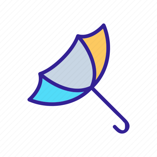Closed, opened, outline, protect, rain, umbrella, wind icon - Download on Iconfinder