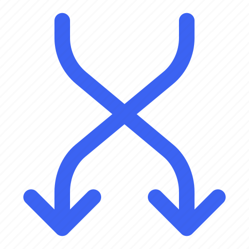 Arrows, arrow, random, swap, mix, shuffle icon - Download on Iconfinder