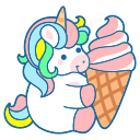 unicorn, drink, animal, horse, fairy tale, magic, ice cream, cone, strawberry