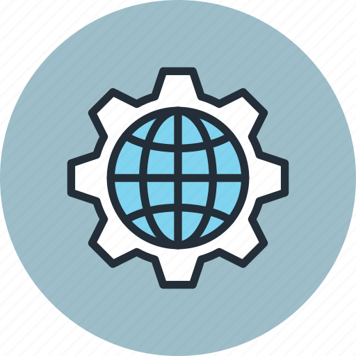 Globe, internet, network, web, process, settings icon - Download on Iconfinder