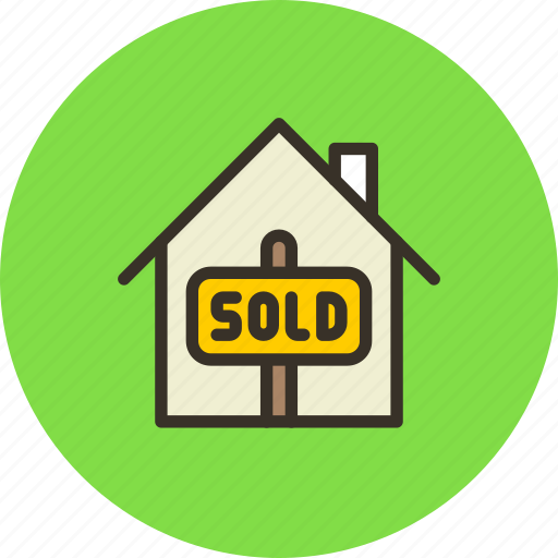 Bankrupt, house, sold, real estate icon - Download on Iconfinder