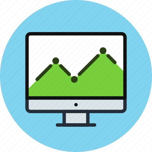 Monitor, analytics, computer, statistics icon - Download on Iconfinder