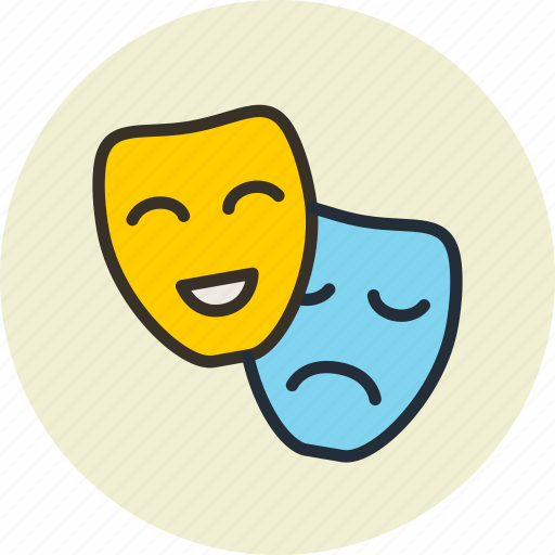 Artists, comedy, drama, masks, roles, theter, tragedy icon - Download on Iconfinder