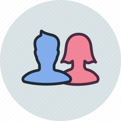 Couple, friends, man, woman, silhouette, team, users icon - Download on Iconfinder