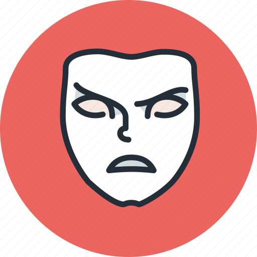 Angry, emotion, evil, face, mask icon - Download on Iconfinder