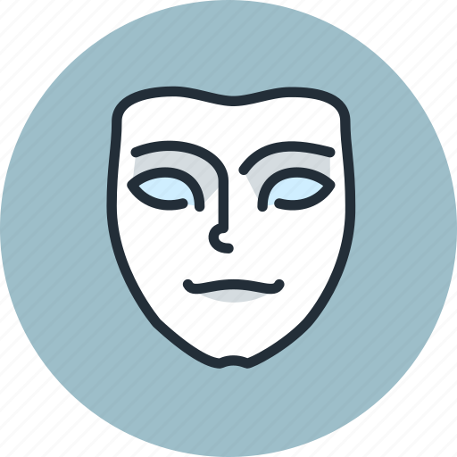 Emotion, face, mask, meditative, pensive icon - Download on Iconfinder