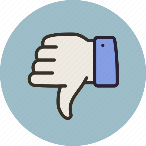 Disagree, dislike, no, vote, thumbs down icon - Download on Iconfinder