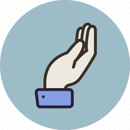 Alms, hand, palm, request, share, suit icon - Download on Iconfinder
