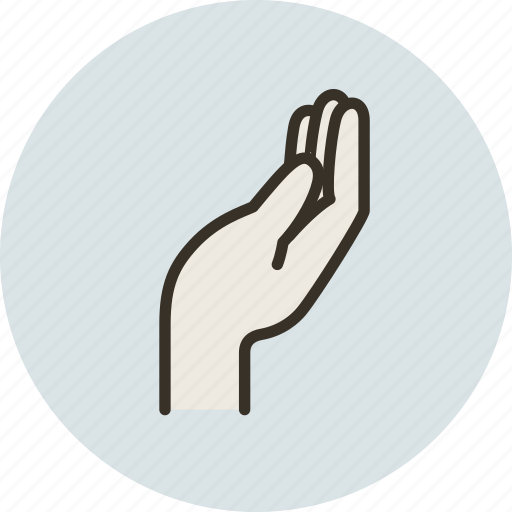 Alms, hand, palm, request, share icon - Download on Iconfinder