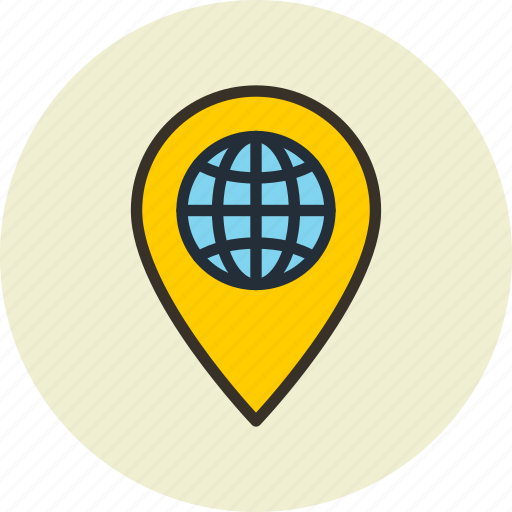 Global, location, geo targeting, pin icon - Download on Iconfinder