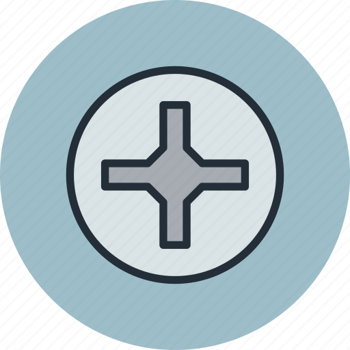 Cross, helix, phillips, pin, pozidriv, screw, screwdriver icon - Download on Iconfinder