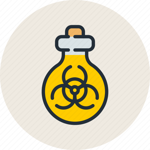 Biohazard, biological, mass, tube, weapon icon - Download on Iconfinder