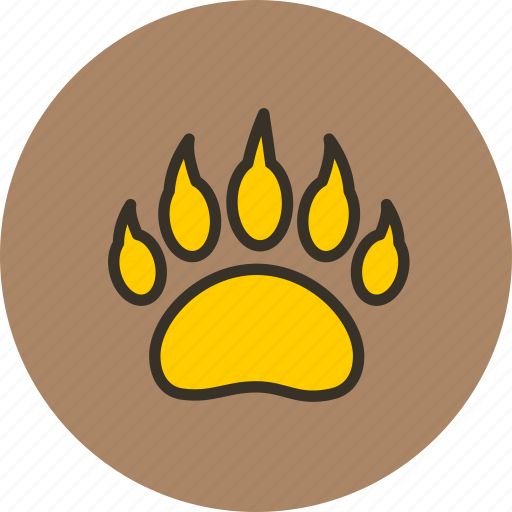 Animal, bear, clutches, predator, trace, footprint icon - Download on Iconfinder