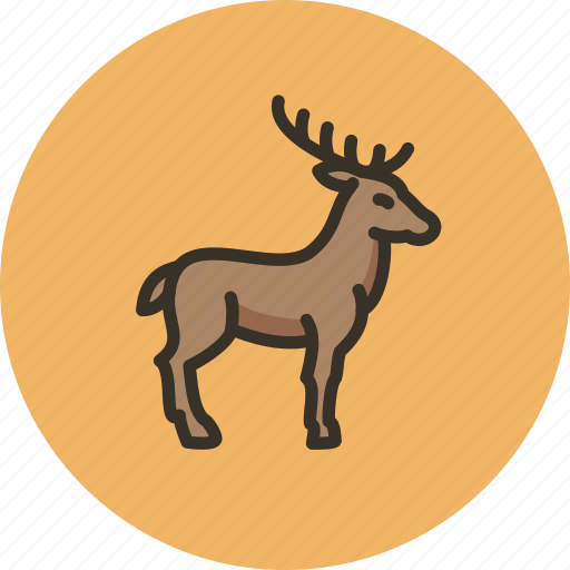 Animal, deer, elk, hoof, horns icon - Download on Iconfinder