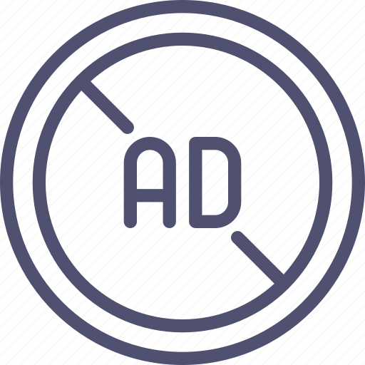 Ad, advertise, advertisement, block, blocker, no icon - Download on Iconfinder