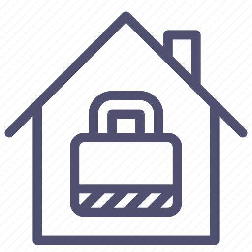 House, locked, protection, secure, security icon - Download on Iconfinder