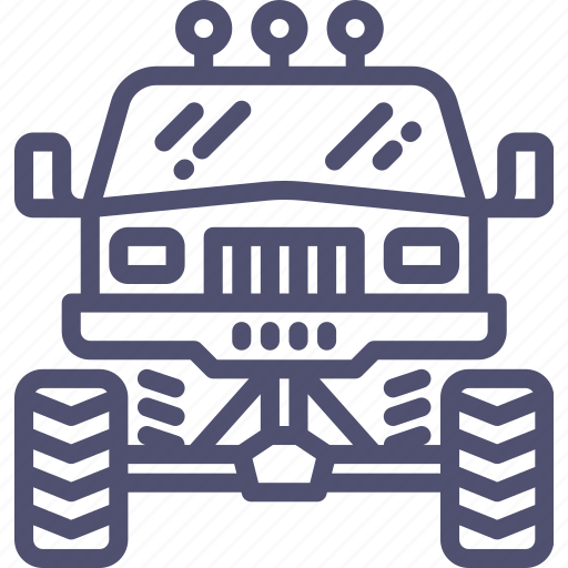 Front, monster, transport, truck icon - Download on Iconfinder