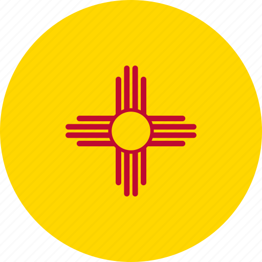 Flag, new, mexico, round, united states, new mexico icon - Download on Iconfinder