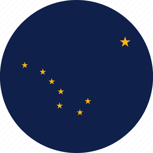 Alaska, round, united states, flag icon - Download on Iconfinder