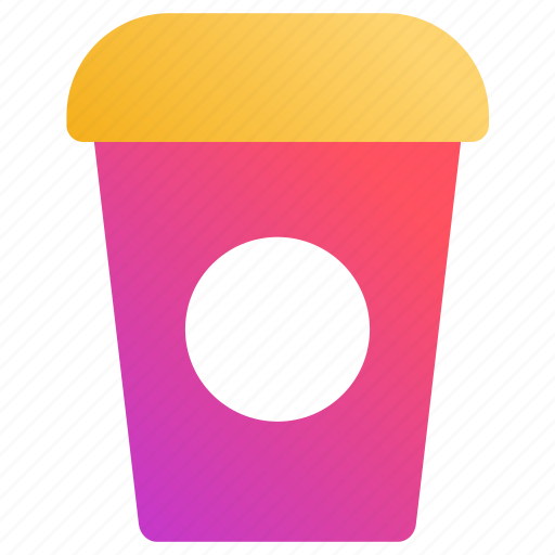 Coffee, covered, disposable, paper cup icon - Download on Iconfinder