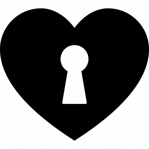 Heart, hole, key, keyhole, love, romance, unlock icon - Download on Iconfinder