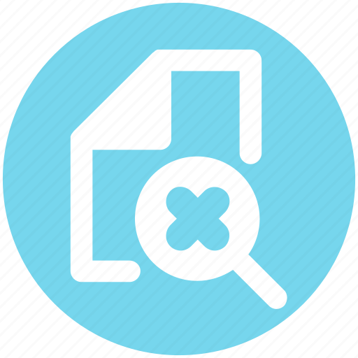Cross, doc, file, page, paper, sheet icon - Download on Iconfinder