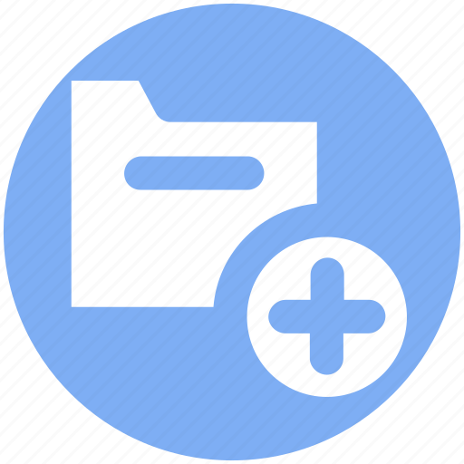 Archive, computer folder, file folder, folder, plus, saving folder icon - Download on Iconfinder