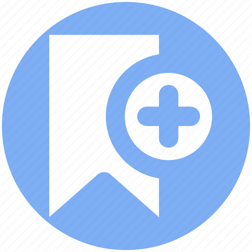 Add, aids, book, bookmark, plus sign, ribbon icon - Download on Iconfinder