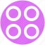 app, application, circle, four circles, sign 