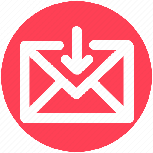Arrow, down, email, envelope, letter, mail, message icon - Download on Iconfinder