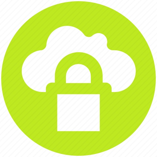 Cloud, cloudy, data, lock, locked, secure icon - Download on Iconfinder