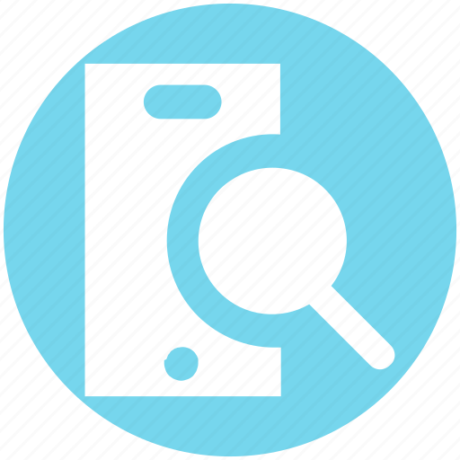 Cell phone zoom, magnifier, mobile, search, searching, smartphone icon - Download on Iconfinder