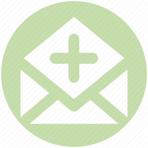 Add, email, envelope, letter, message, open envelope, plus icon - Download on Iconfinder
